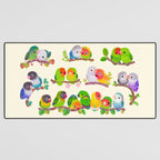 Lovebird Desk Mat Gallery Image 3
