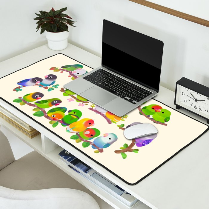 Lovebird Desk Mat Gallery Image 2