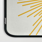 Mustard Yellow Retro Sun on Off White Laptop Sleeve Gallery Image 3