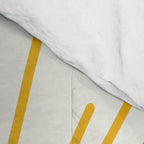 Mustard Yellow Retro Sun on Off White Comforter Gallery Image 4