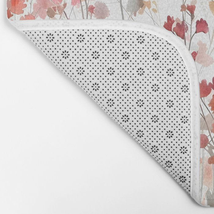 Natureâs Floral Meadowscape Bath Mat Gallery Image 2
