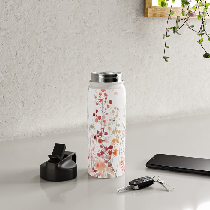 Natureâs Floral Meadowscape Water Bottle Gallery Image 4