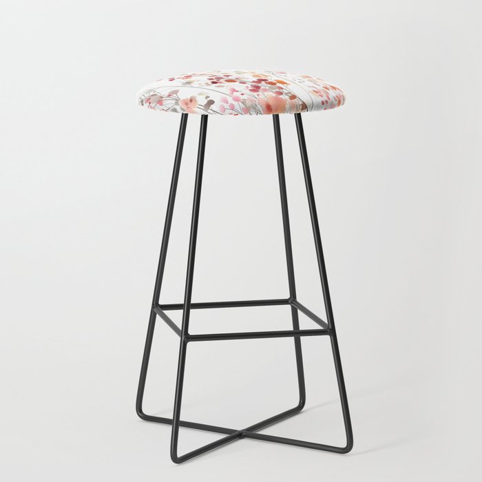 Natureâs Floral Meadowscape Stool Gallery Image 1