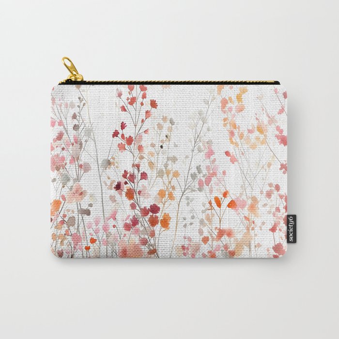 Natureâs Floral Meadowscape Carry All Pouch Gallery Image 1