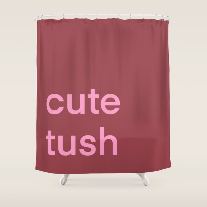 Cute Tush Shower Curtain Gallery Image 1