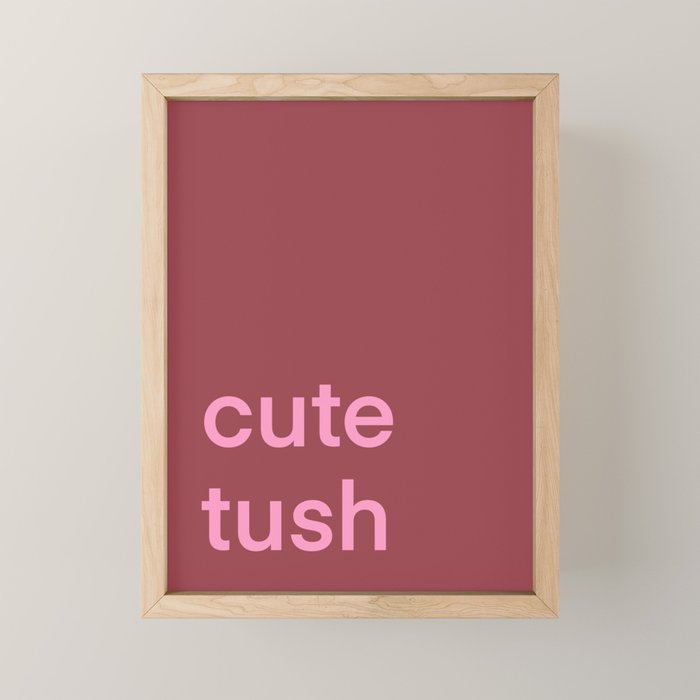 Cute Tush Mini Art Print Gallery Image 1