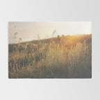 Golden - Beach vegetation at sunset - Botanic, nature and golden light Rug Gallery Image 2