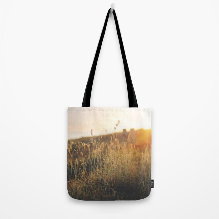 Golden - Beach vegetation at sunset - Botanic, nature and golden light Tote Bag Gallery Image 2