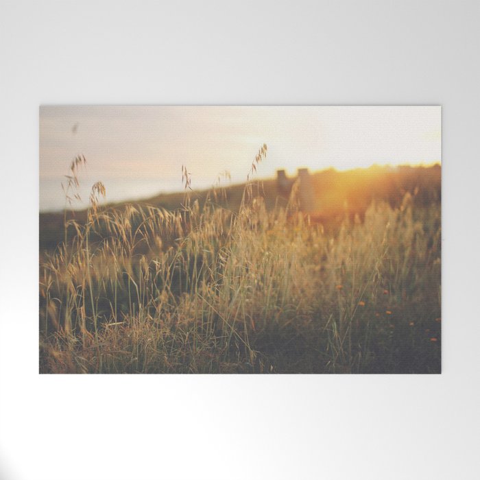 Golden - Beach vegetation at sunset - Botanic, nature and golden light Welcome Mat Gallery Image 1