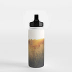 Golden - Beach vegetation at sunset - Botanic, nature and golden light Water Bottle Gallery Image 2