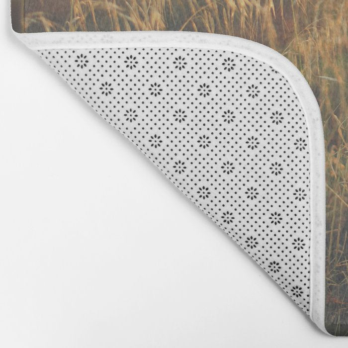 Golden - Beach vegetation at sunset - Botanic, nature and golden light Bath Mat Gallery Image 2