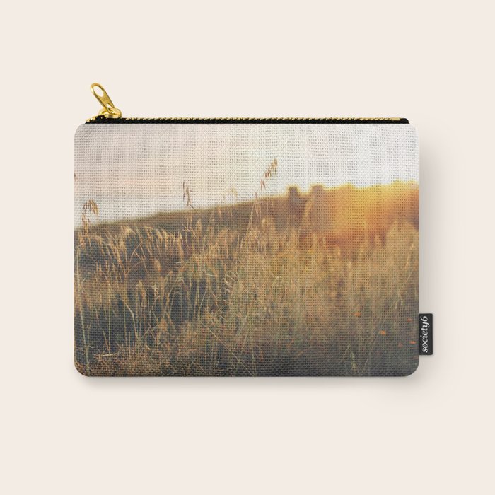 Golden - Beach vegetation at sunset - Botanic, nature and golden light Carry All Pouch Gallery Image 1
