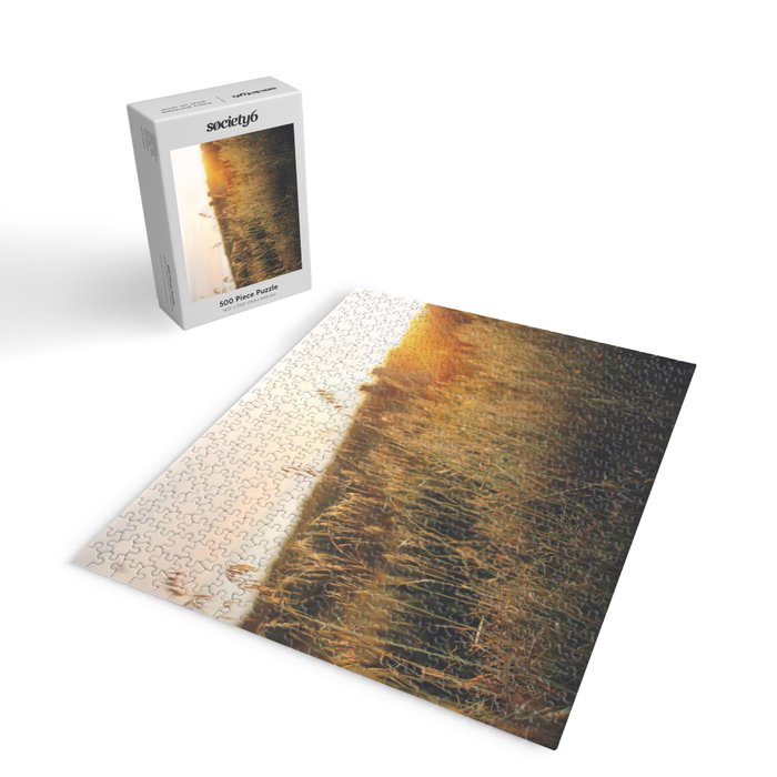 Golden - Beach vegetation at sunset - Botanic, nature and golden light Jigsaw Puzzle Gallery Image 2