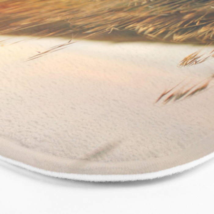 Golden - Beach vegetation at sunset - Botanic, nature and golden light Bath Mat Gallery Image 3