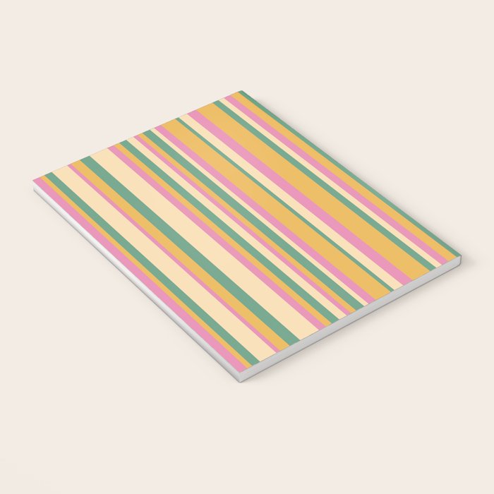 Classic Stripes XIX - Boho Vintage Notebook Gallery Image 3