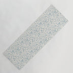 Hand Drawn Jacobean Floral - Teal Beige Yoga Mat Gallery Image 1