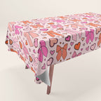 Valentine Bow Print Tablecloth Gallery Image 1