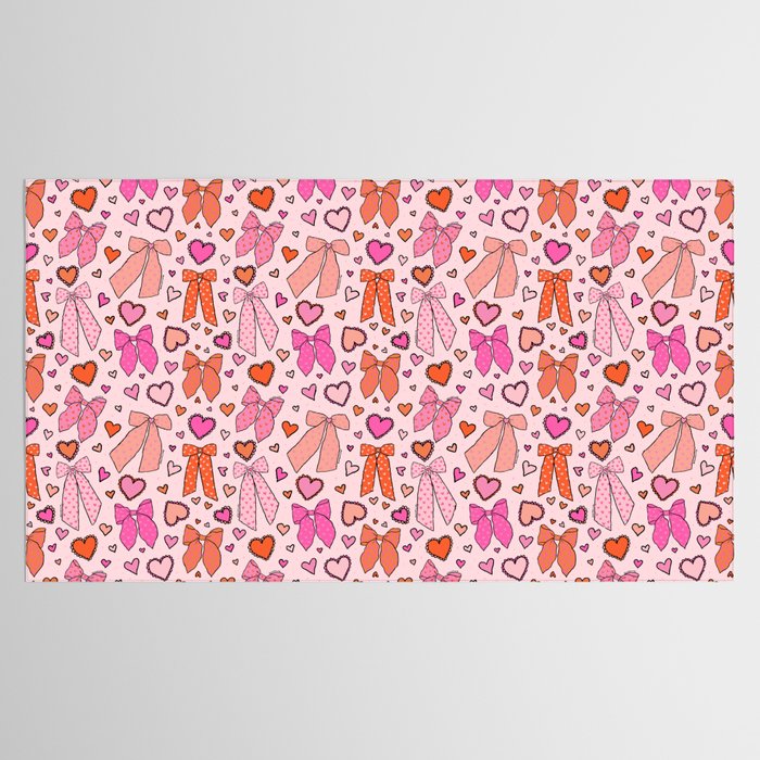 Valentine Bow Print Tablecloth Gallery Image 2