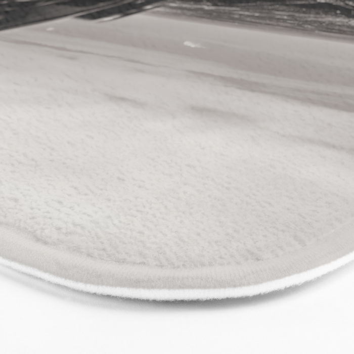 Mountain Tourist Binoculars Black and White Bath Mat Gallery Image 3