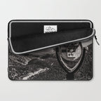 Mountain Tourist Binoculars Black and White Laptop Sleeve Gallery Image 2