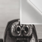 Mountain Tourist Binoculars Black and White Wall Tapestry Gallery Image 3