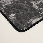 Mountain Tourist Binoculars Black and White Desk Mat Gallery Image 4
