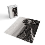 Mountain Tourist Binoculars Black and White Jigsaw Puzzle Gallery Image 2