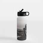 Mountain Tourist Binoculars Black and White Water Bottle Gallery Image 1