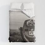 Mountain Tourist Binoculars Black and White Duvet Cover Gallery Image 6