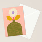 Colorful Modern Floral Vase  Stationery Card Gallery Image 2