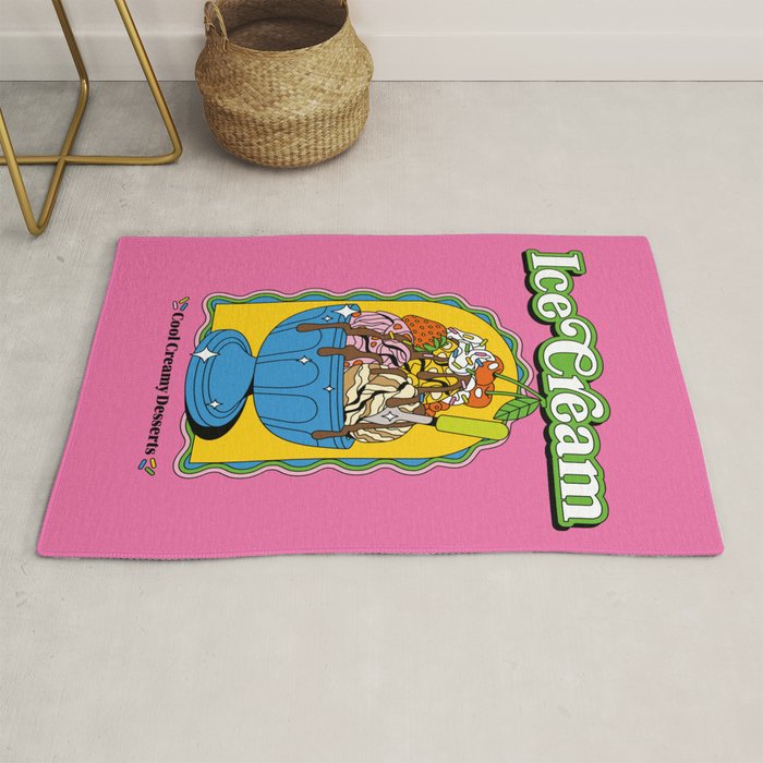 Vintage style Ice Cream Rug Gallery Image 1