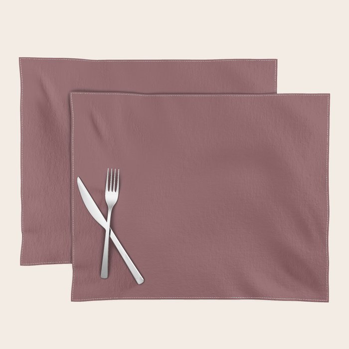 Solid Colors - Dusty Rose Placemat Gallery Image 1