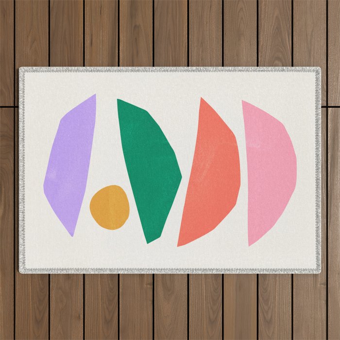 The Sundowner: Stacked Shapes 01 Outdoor Rug Gallery Image 1