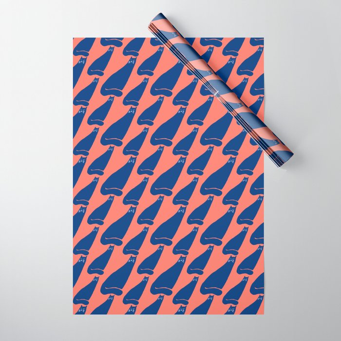 Cat in the wind Wrapping Paper Gallery Image 1