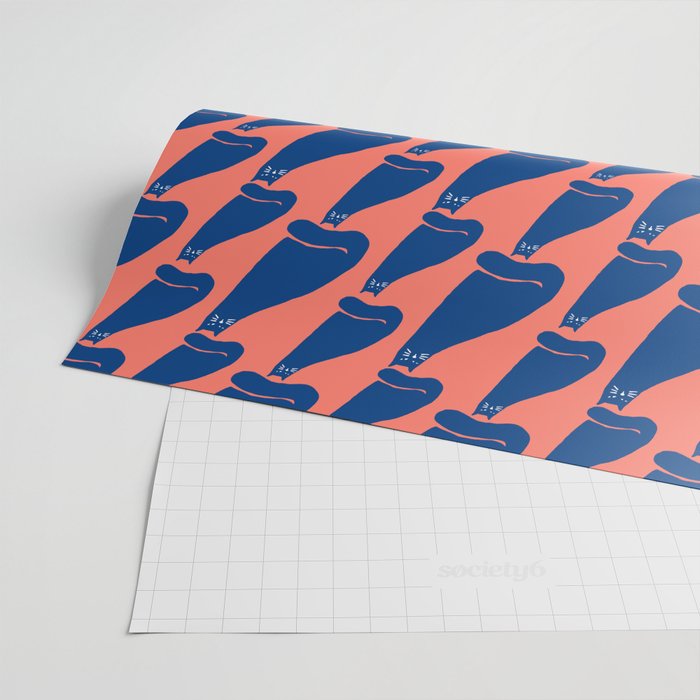 Cat in the wind Wrapping Paper Gallery Image 2