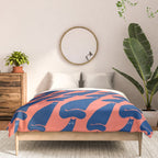 Cat in the wind Comforter Gallery Image 3