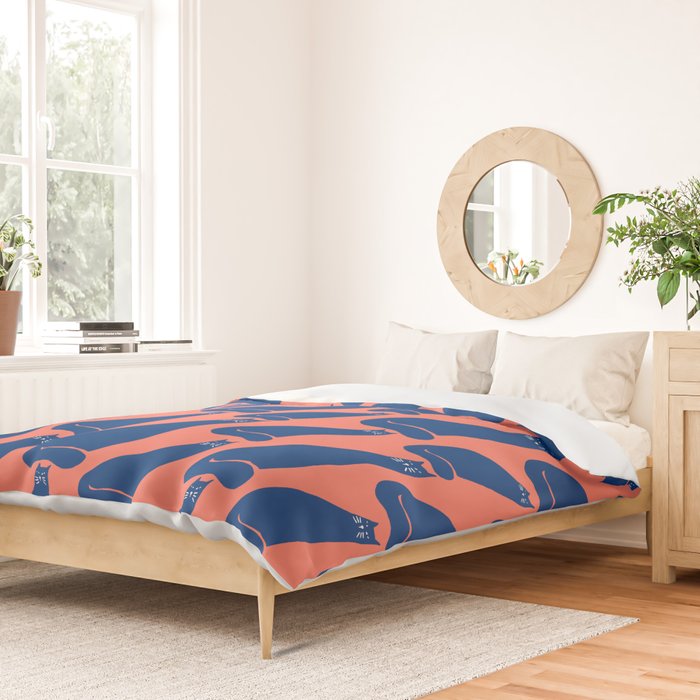 Cat in the wind Duvet Cover Gallery Image 2