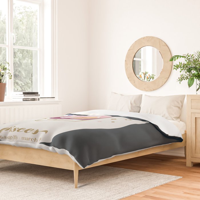 Old Fashioned Cocktail Zodiac Sign Duvet Cover Gallery Image 2