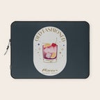 Old Fashioned Cocktail Zodiac Sign Laptop Sleeve Gallery Image 1