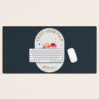 Old Fashioned Cocktail Zodiac Sign Desk Mat Gallery Image 1