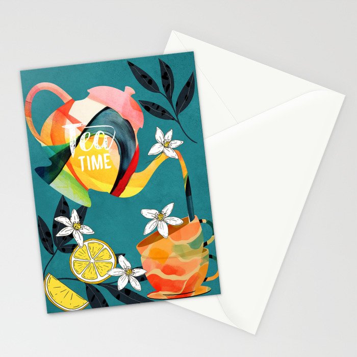 Tea Time 3 Stationery Card Gallery Image 2