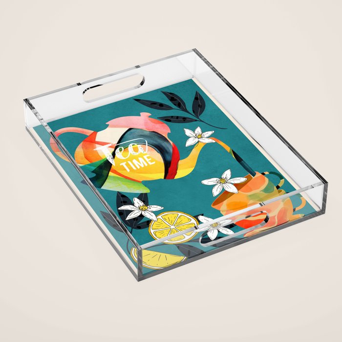 Tea Time 3 Acrylic Tray Gallery Image 1