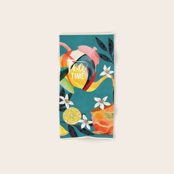 Tea Time 3 Bath Towel Gallery Image 1