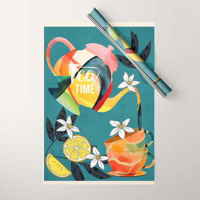 Tea Time 3 Wrapping Paper Gallery Image 1