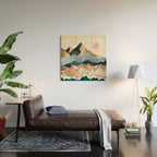 Golden Peaks Wood Wall Art Gallery Image 2