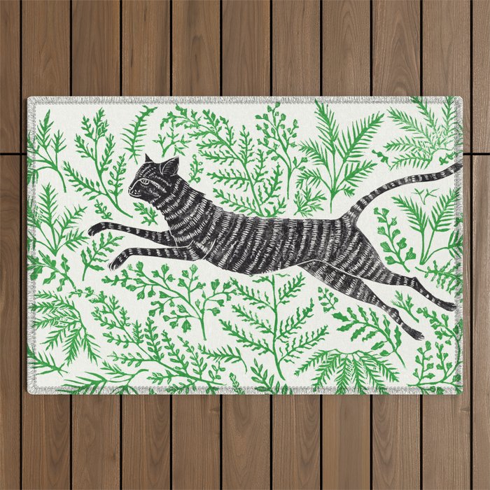 Running through Ferns Outdoor Rug Gallery Image 1