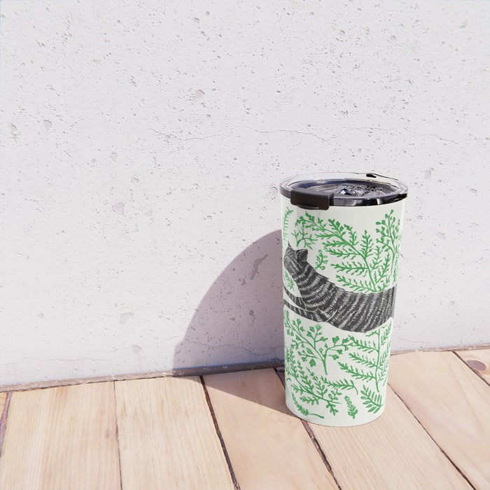 Running through Ferns Travel Mug Gallery Image 4
