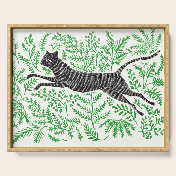Running through Ferns Serving Tray Gallery Image 1