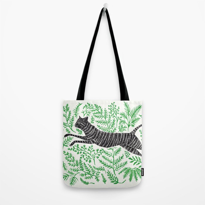 Running through Ferns Tote Bag Gallery Image 2