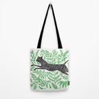 Running through Ferns Tote Bag Gallery Image 2